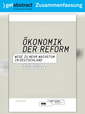 cover image of Ökonomik der Reform (Deutschland) (Zusammenfassung)